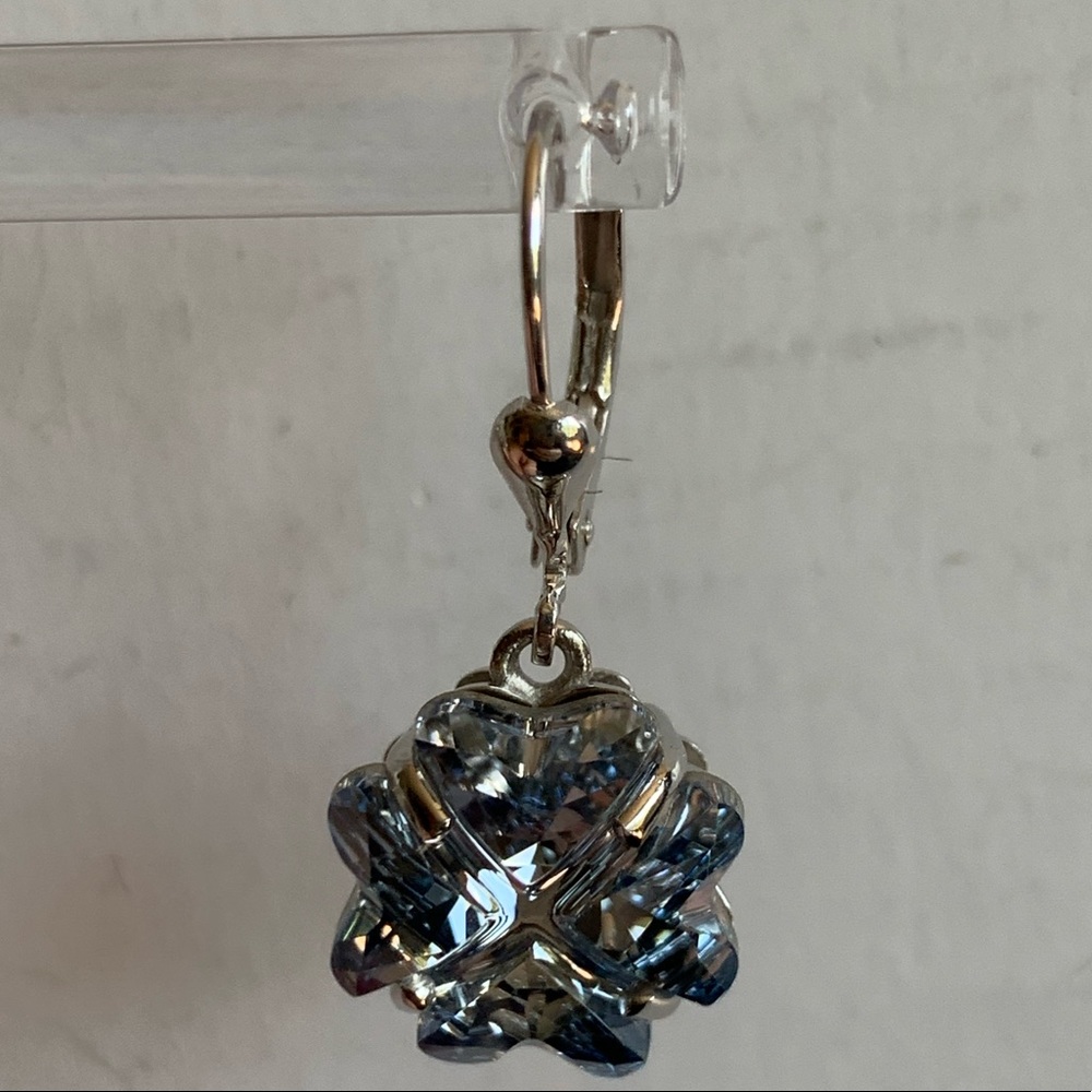 SWAROVSKI Blue Shade Crystal Earrings - Picture 6 of 10